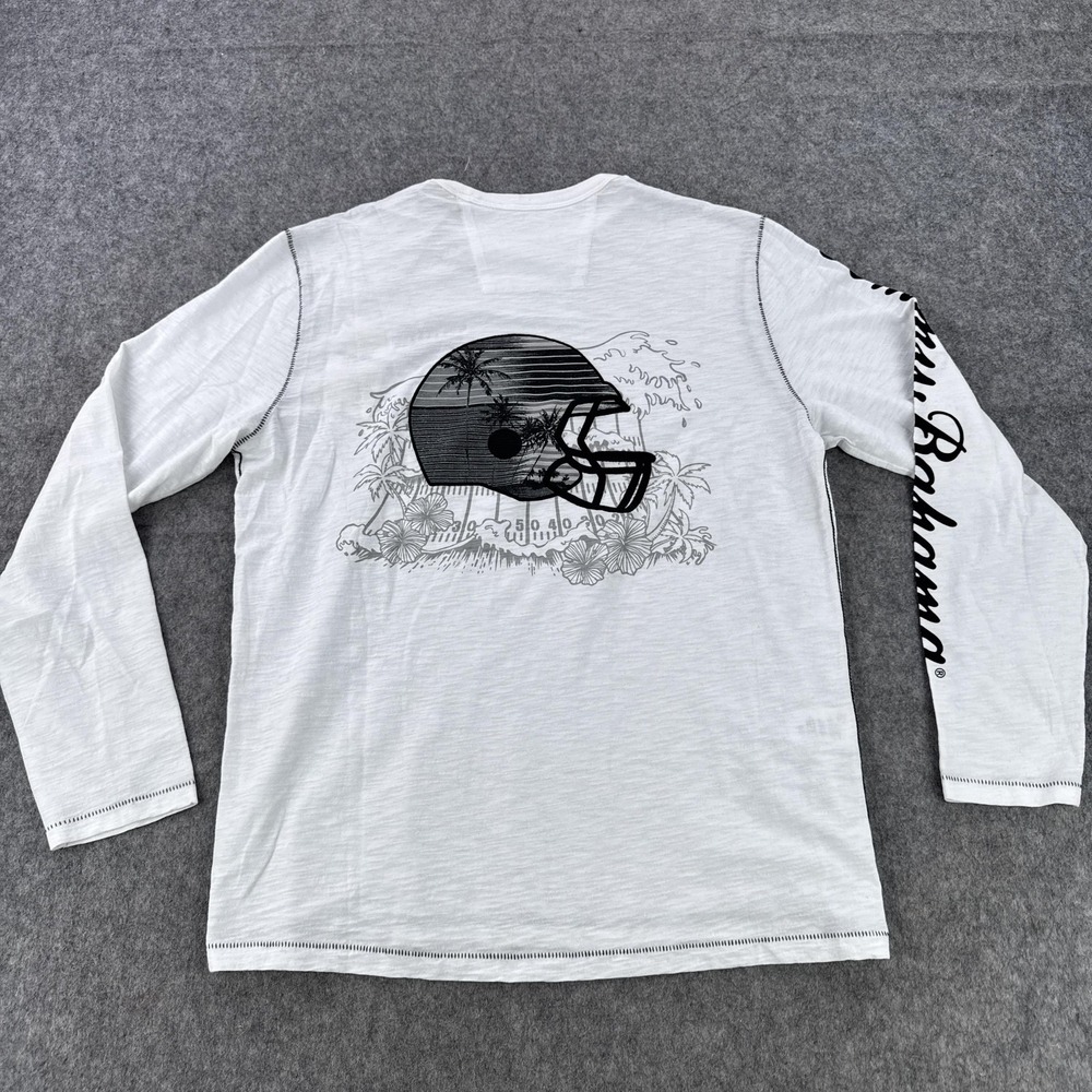New York Giants Shirt Mens Small NFL Football Tommy Bahama Long Sleeve Tee